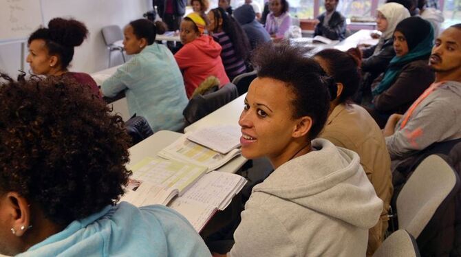 Die deutsche Sprache zu lernen ist der erste Schritt zur Integration.  FOTO: DPA