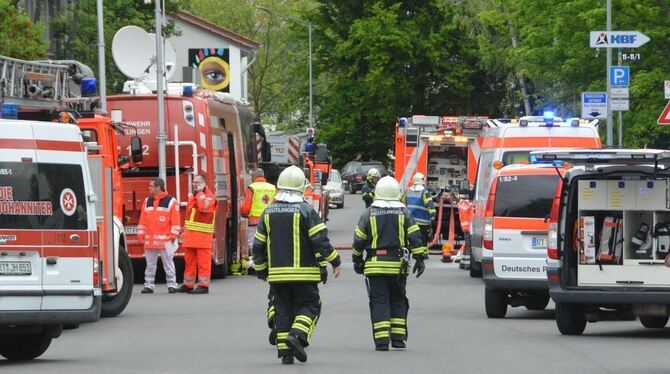 Der Einsatz der Feuerwehr beim Brand an der Schreinerei Wurster verlangte dem Reutlinger Team alles ab. Jetzt wurden sie für die