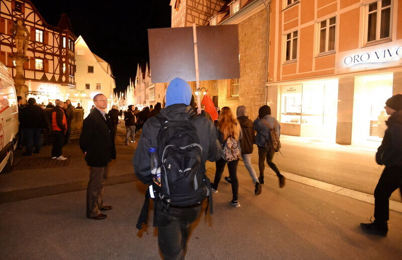 Kundgebung bei AfD-Empfang