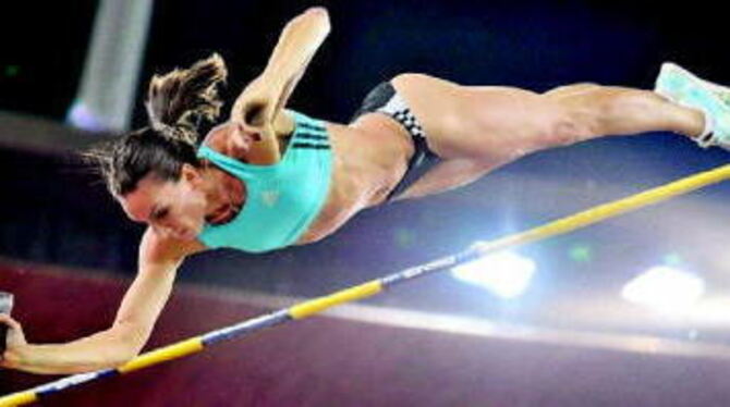 Will bei der letzten Auflage des Weltfinales in Stuttgart ein Ausrufezeichen setzen: Stabhochspringerin Jelena Issinbajewa. FOTO