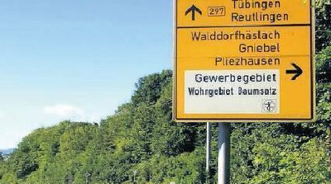 An der B 297 deutet nichts darauf hin, dass es nach Dörnach nicht allzu weit ist. Ohne &raquo;Navi&laquo; fährt da mancher schne