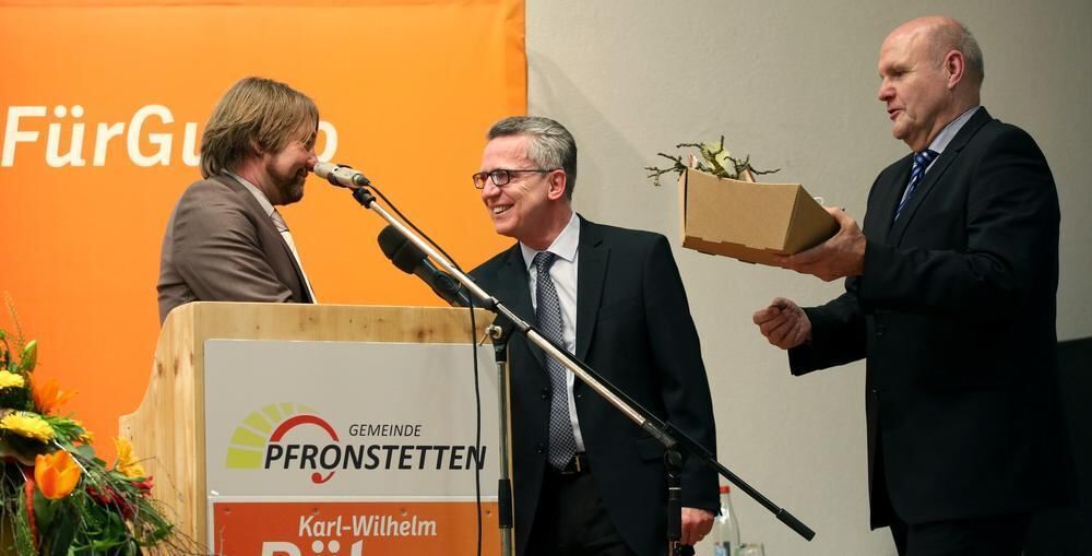 Thomas de Maizière in Pfronstetten