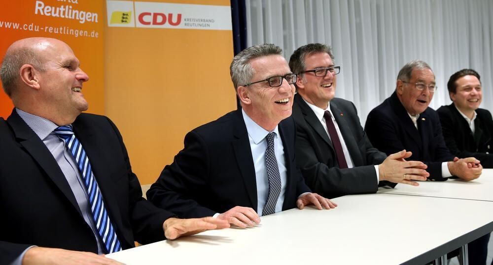 Thomas de Maizière in Pfronstetten