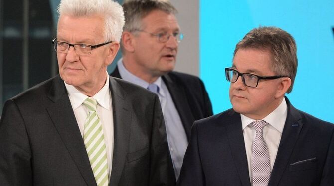 Winfried Kretschmann sondiert heute mit Guido Wolf über ein grün-schwarzes Regierungsbündnis. FOTO: DPA