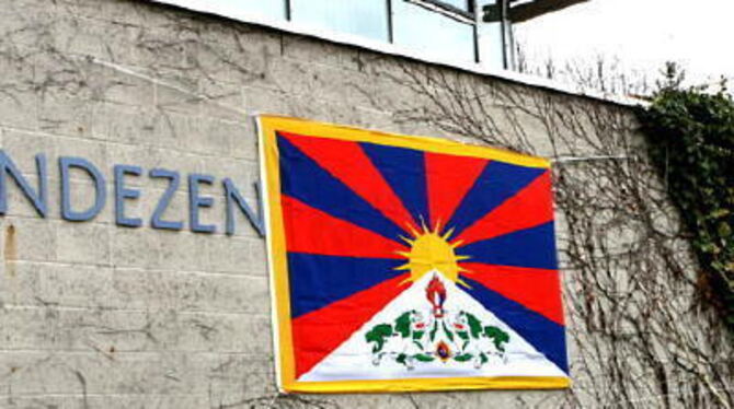 Tibet Fahne für Freiheit