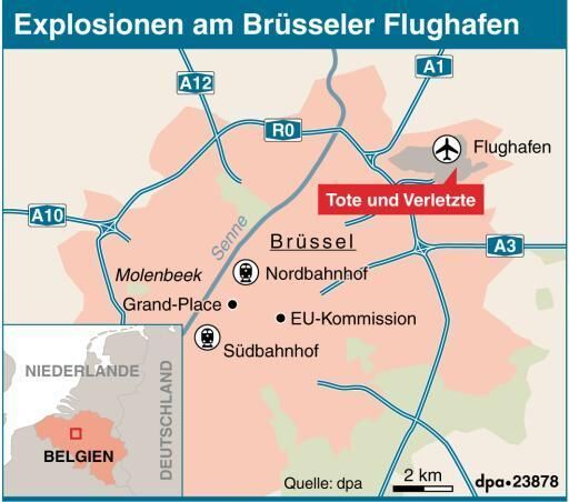 Explosionen in Brüssel