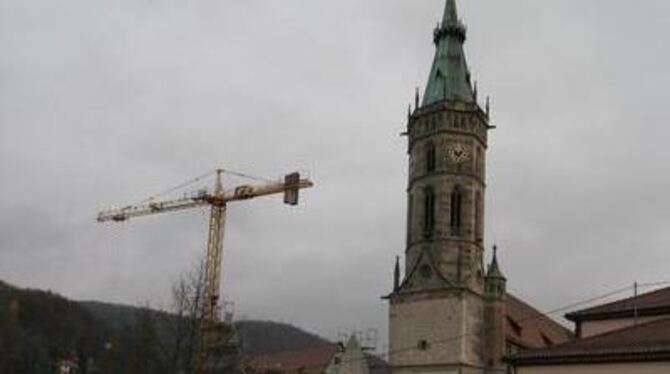 Großbaustelle Stift Urach: Die Landeskirche renoviert und schafft neue Räume. FOTO: SANDER