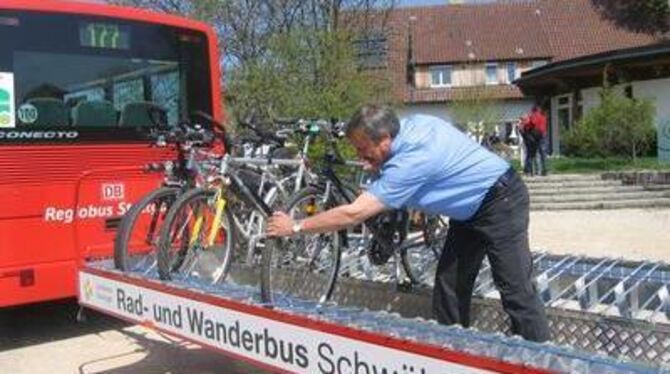 Über 1 630 Fahrräder wurden per Bus kostenlos auf die Alb transportiert.
FOTO: PR