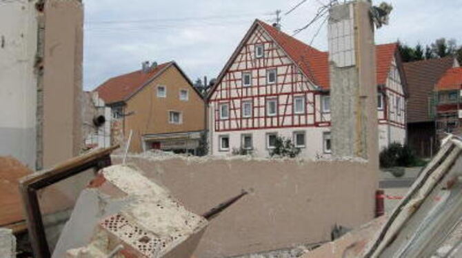 Bauprojekt: der Umbau des Mehrzweckgebäudes in Meidelstetten.
FOTO: BAIER