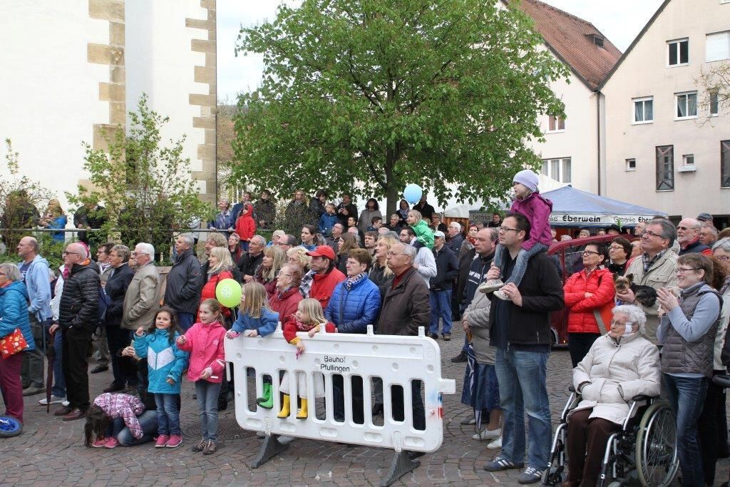 Maibaumaufstellen in Pfullingen 2016