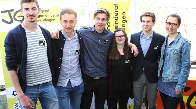 Beim Landestreffen am Wochenende in Reutlingen: Die Jugendgemeinderäte (von links) Nicolas Weber, Colyn Heinze, Lukas Röhrich, J