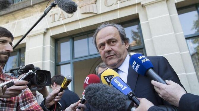 Michel Platini ist von seinem Amt als UEFA-Präsident zurückgetreten. Foto: Laurent Gillieron