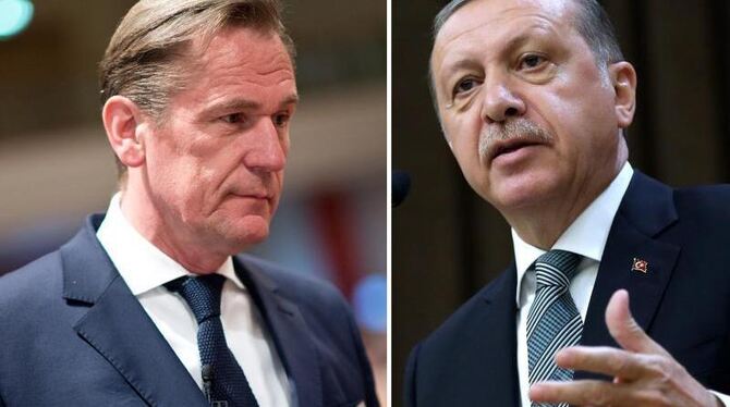 Springer-Chef Mathias Döpfner (l.) hatte sich den Schmähungen gegen Erdogan »inhaltlich voll und ganz« angeschlossen. Foto: W