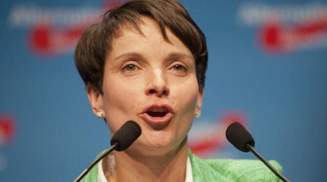 AfD-Chefin Frauke Petry droht Ärger mit der Justiz. Foto: Christoph Schmidt