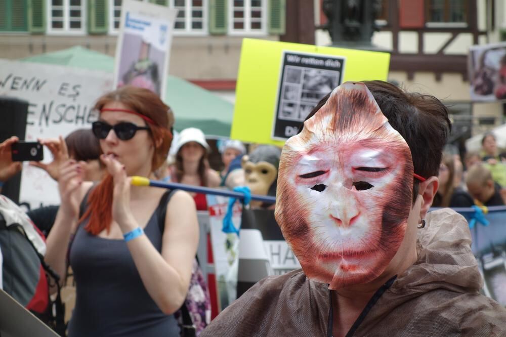 6. Großdemo gegen Tübinger Affenversuche