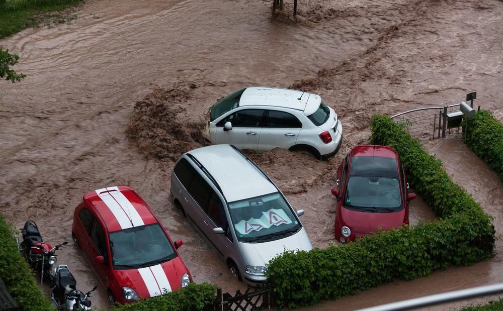 Schwere Unwetter im Land Braunsbach Schwäbisch Gmünd