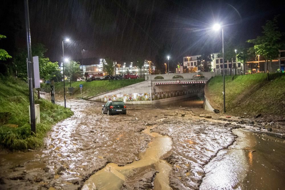 Schwere Unwetter im Land Braunsbach Schwäbisch Gmünd