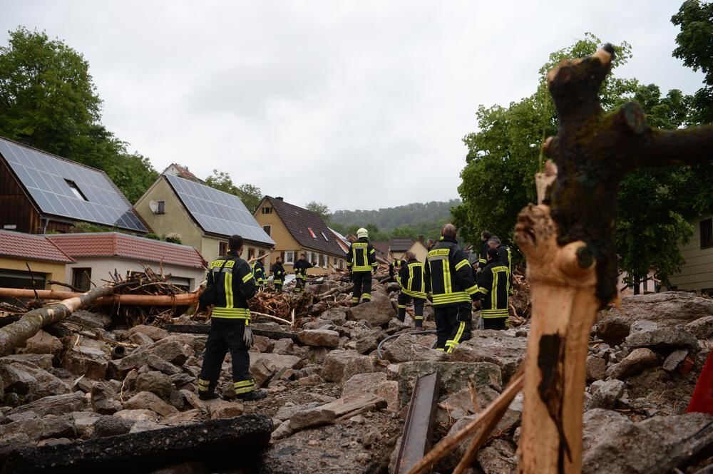 Schwere Unwetter im Land Braunsbach Schwäbisch Gmünd