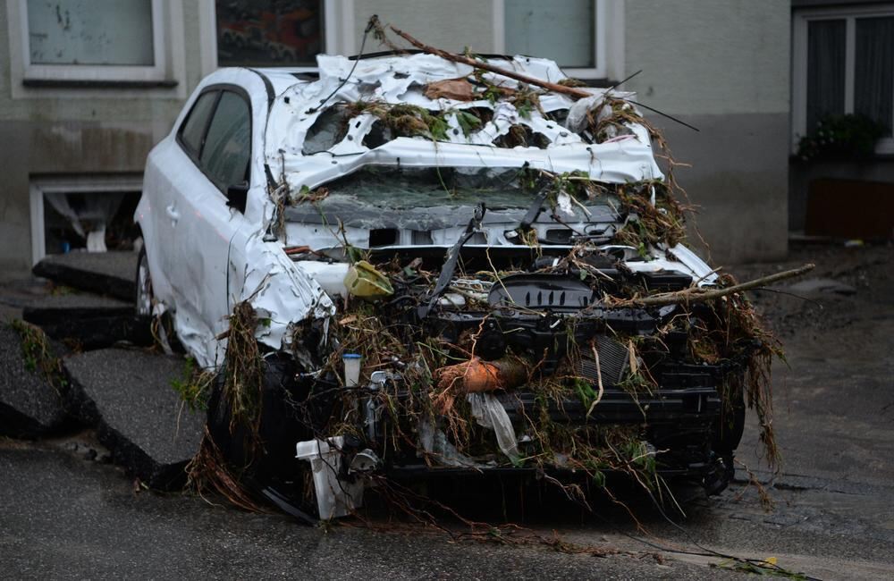 Schwere Unwetter im Land Braunsbach Schwäbisch Gmünd