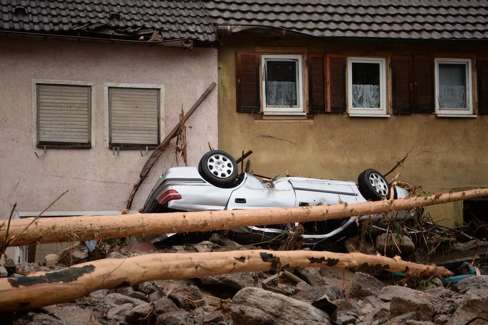 Schwere Unwetter im Land Braunsbach Schwäbisch Gmünd