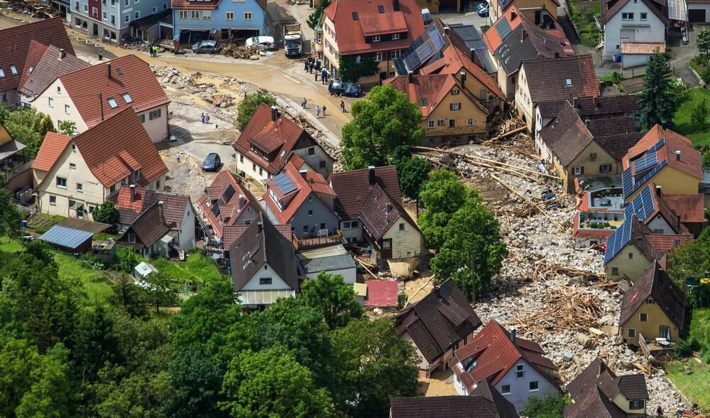 Schwere Unwetter im Land Braunsbach