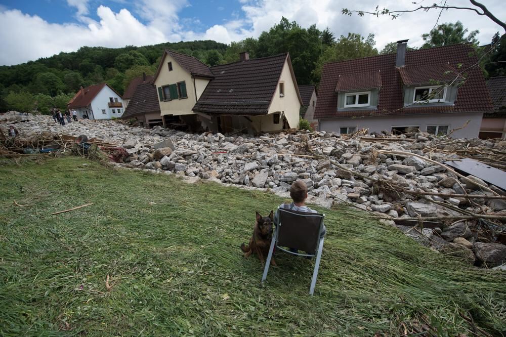 Schwere Unwetter im Land Braunsbach