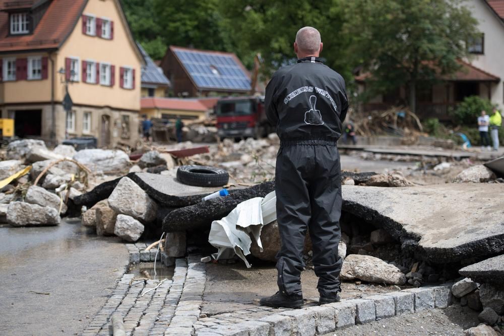 Schwere Unwetter im Land Braunsbach