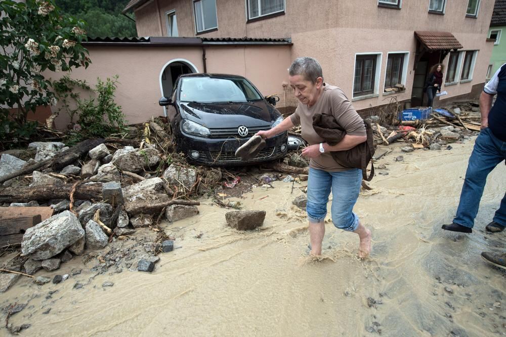 Schwere Unwetter im Land Braunsbach