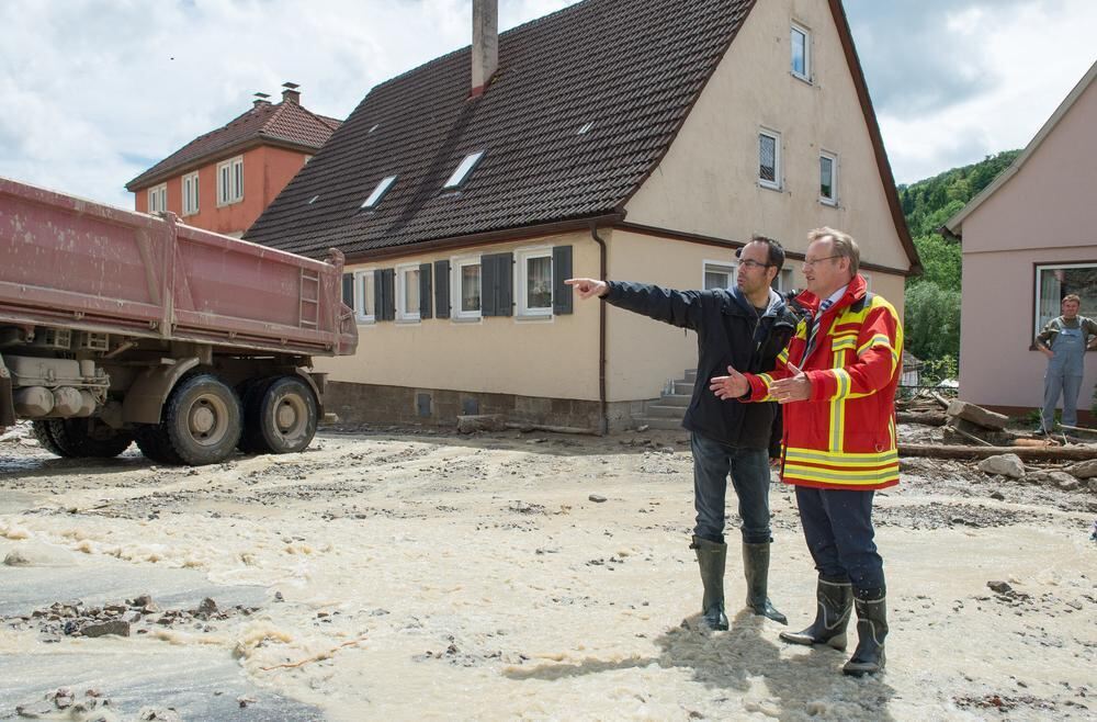 Schwere Unwetter im Land Braunsbach