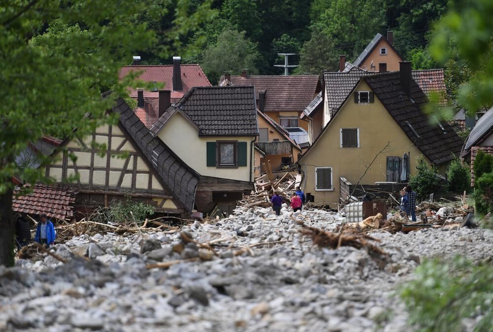 Schwere Unwetter im Land Braunsbach