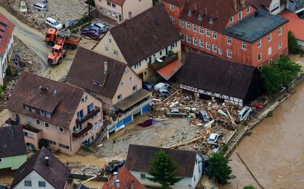 Schwere Unwetter im Land Braunsbach