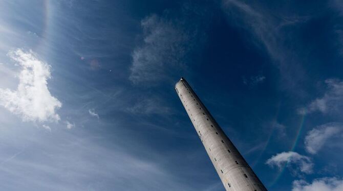 Der Aufzugs-Test-Turm in Rottweil.