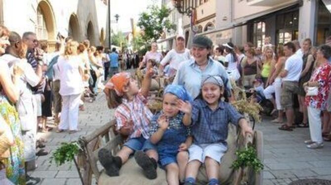 Die Attraktion für Kinder: der Festzug.
ARCHIVFOTO: SANDER