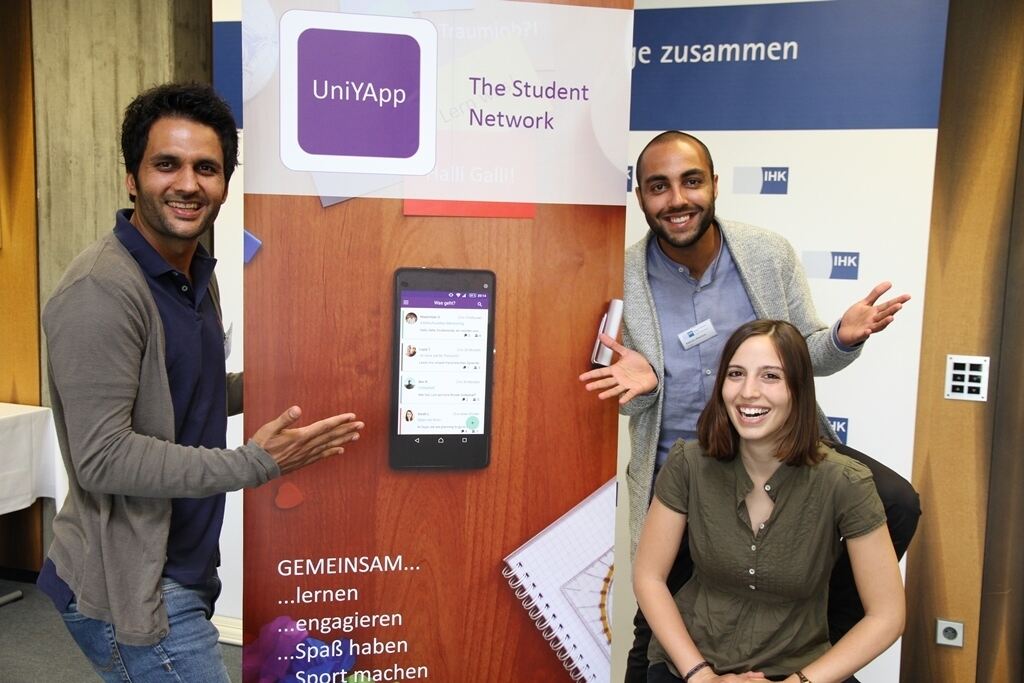 UniYApp wird ein Kontaktnetzwerk für Studierende. Unternehmen bietet die App Möglichkeiten, Karriere-Events und Recruiting-Angeb