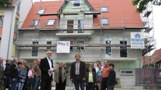 Noch ist das Haus Metzinger Straße 11 in Neuhausen ein Rohbau: Die Bruderhaus-Diakonie verwirklicht hier sogenanntes integrative