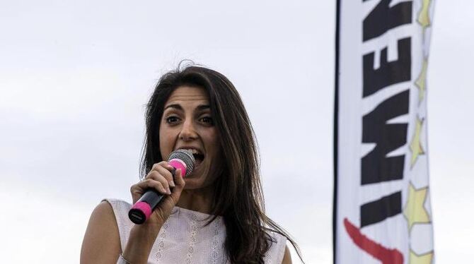 Virginia Raggi ist Spitzenkandidatin der Fünf-Sterne-Bewegung von Beppe Grillo. Foto: Angelo Carconi