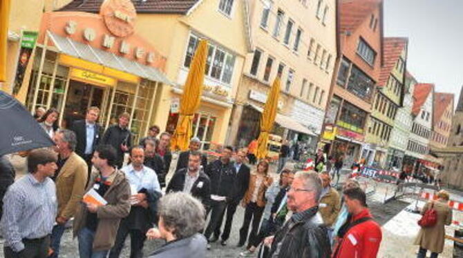 Was kommt nach der Baustelle? Stadtplaner, Einzelhändler und Gastronomen inspirieren sich gegenseitig. FOTO: TRINKHAUS