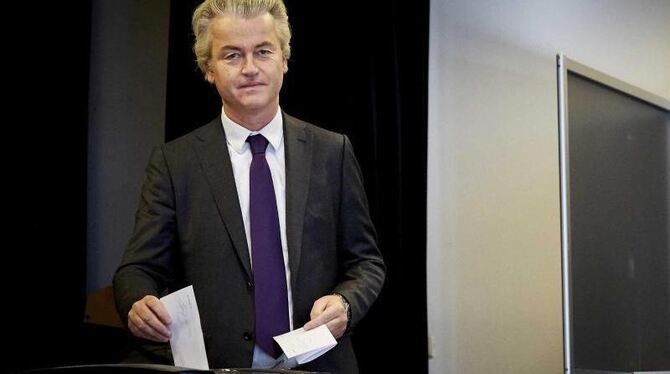 Geert Wilders: »Und die Niederlande werden die Nächsten sein!«. Foto: Martijn Beekman