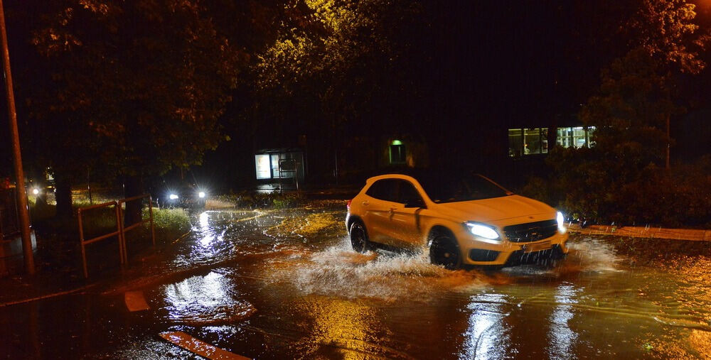 Hochwasser in der Region nach schweren Unwettern