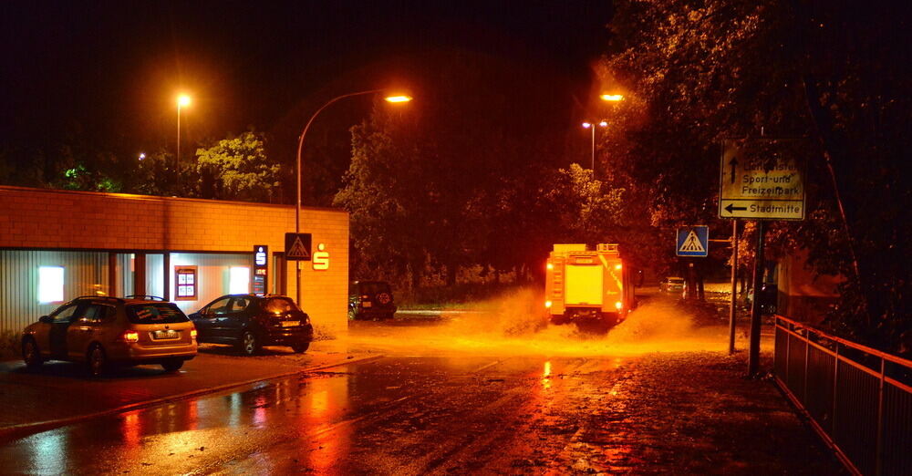 Hochwasser in der Region nach schweren Unwettern