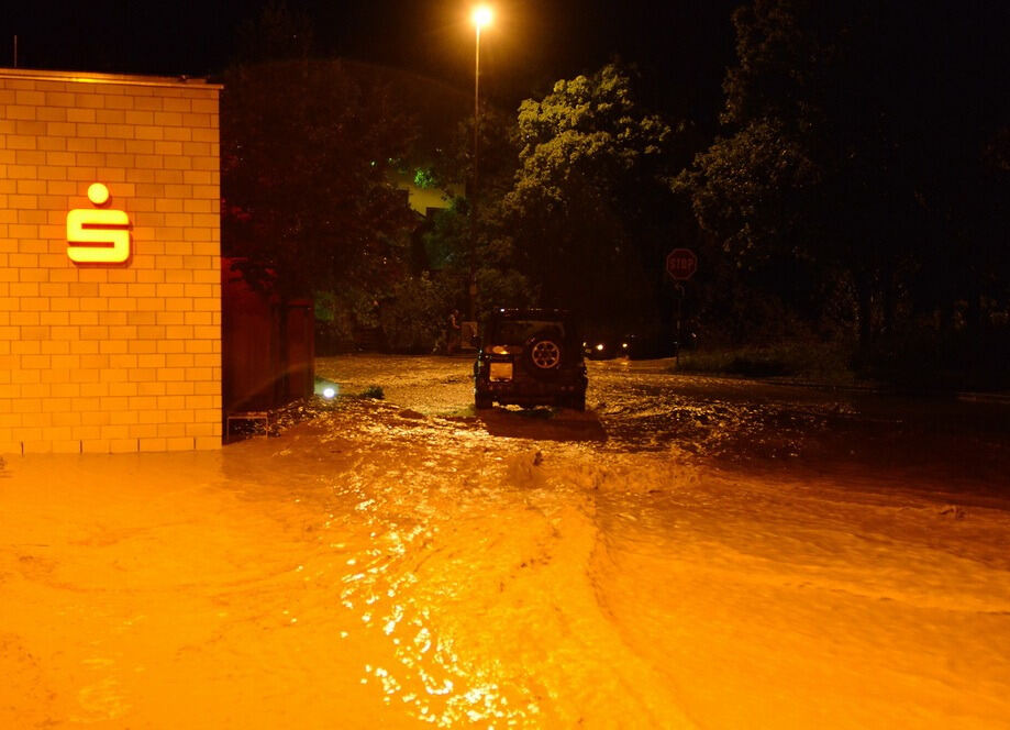 Hochwasser in der Region nach schweren Unwettern