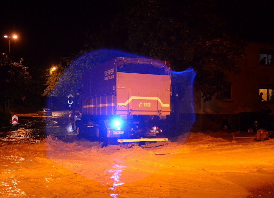 Hochwasser in der Region nach schweren Unwettern