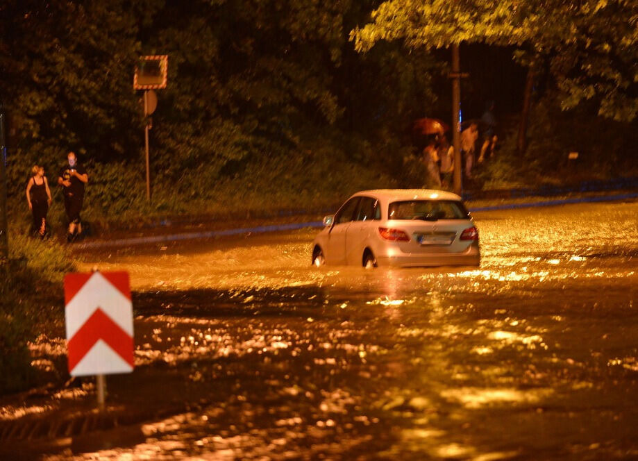 Hochwasser in der Region nach schweren Unwettern