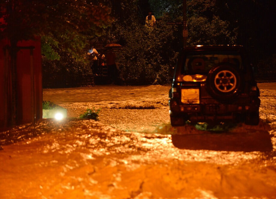 Hochwasser in der Region nach schweren Unwettern