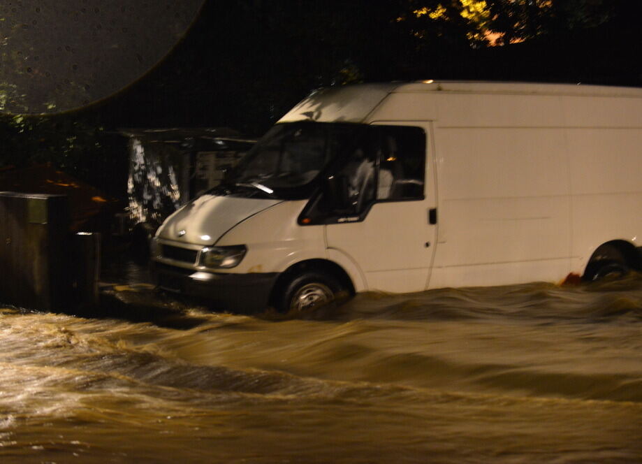 Hochwasser in der Region nach schweren Unwettern