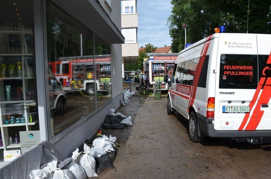 Hochwasser in der Region nach schweren Unwettern