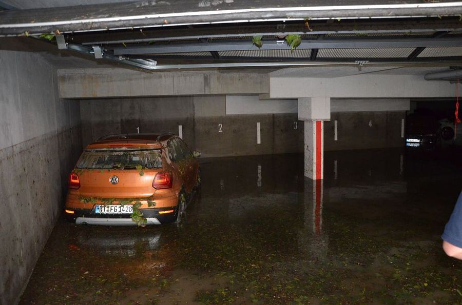 Hochwasser in der Region nach schweren Unwettern