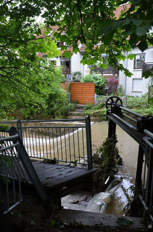 Hochwasser in der Region nach schweren Unwettern