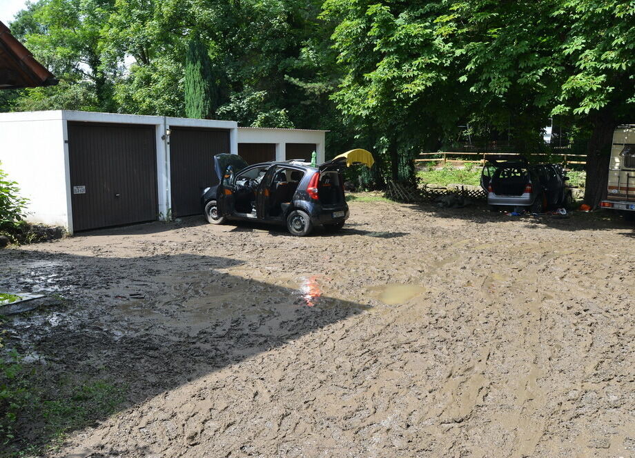 Hochwasser in der Region nach schweren Unwettern