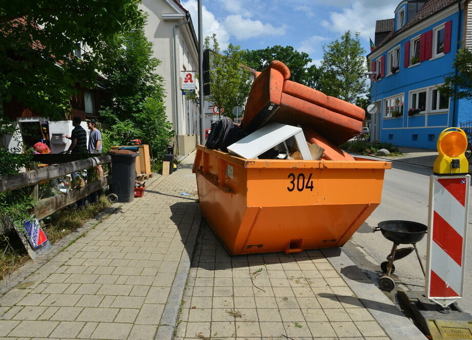 Hochwasser in der Region nach schweren Unwettern